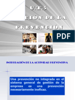 Diapositivas U.T. 5 Gestión de La Prevención 14-15