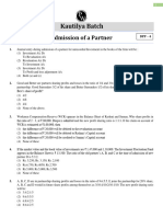 Partnership - Admission of Partner - DPP 04 (Of Lecture 06) - (Kautilya)