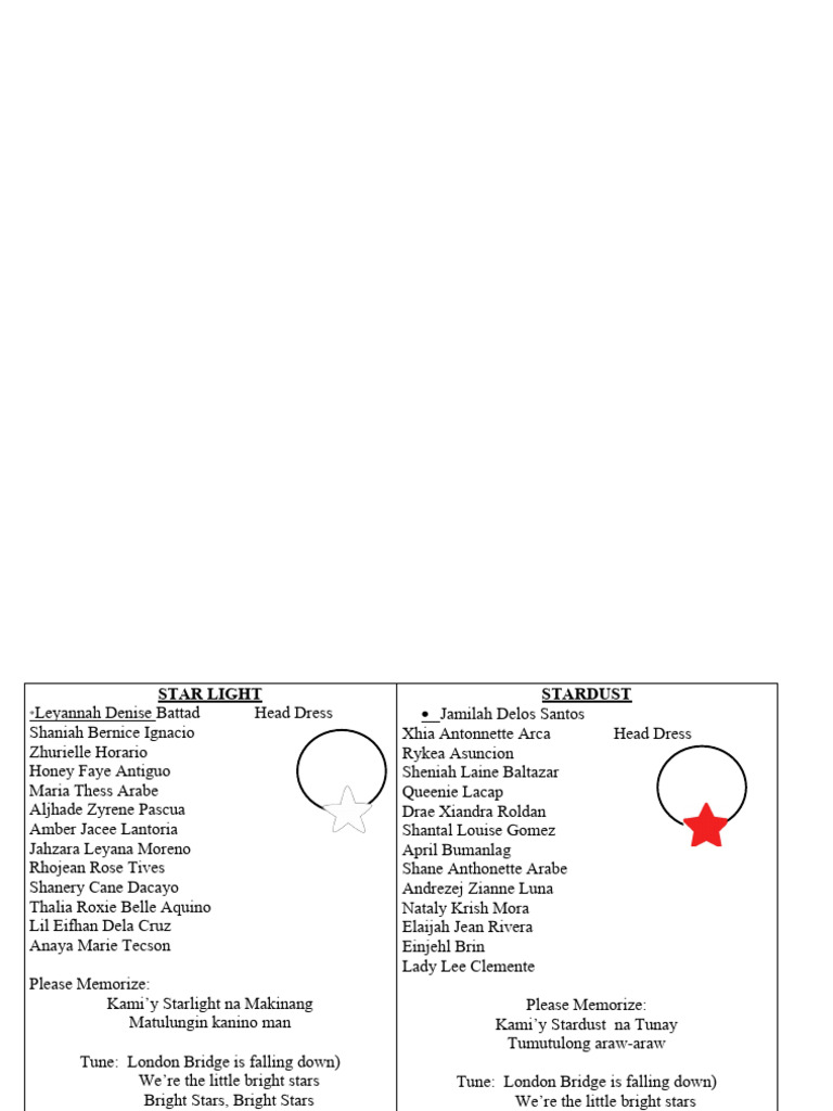 Star light pdf