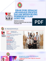 Peran Pgri Sebagai Organisasi Profesi Dr. H. Muhdi S.H. M.hum.