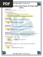 CS602 Midterm Solved McQs Papers by Waqar Sidhu