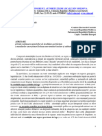 Adresare Privind Continuarea Practicilor de Invalidare Post Factum A Mandatelor Unor Primari În Baza Unor Temeiuri Neclare Și Subiective