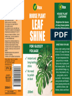 House Plant Leaf Shine