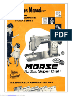 Morse Super Dial Sewing Machine Instructions