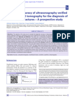 Diagnostic Accuracy of Ultrasonography Verified Wi