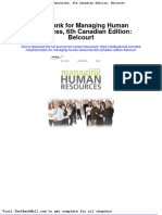 Test Bank For Managing Human Resources 6th Canadian Edition Belcourt