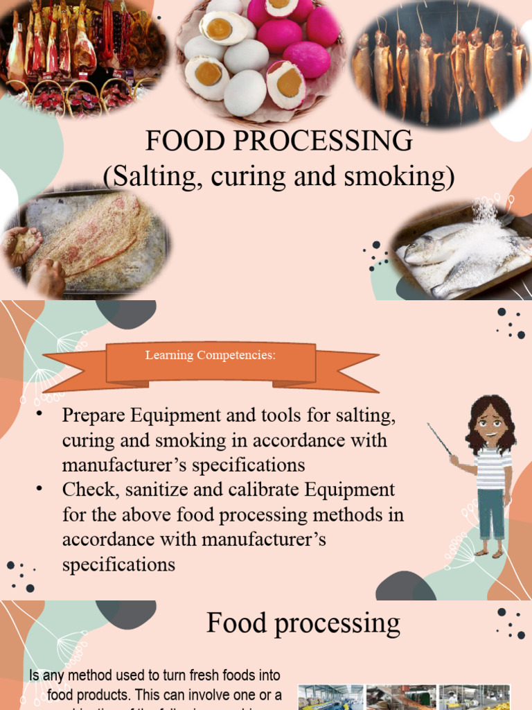 Lesson 1 PDF Food Processing Foods