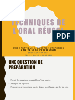 TEC S2 Présentation Orale - Q - R Et Maitrise de L - ORAL