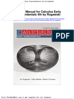 Solution Manual For Calculus Early Transcendentals 4th by Rogawski