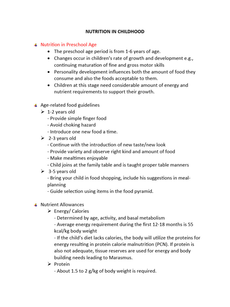 NUTRITION IN EARLY CHILDHOOD DEVELOPMENT PDF visual data 5