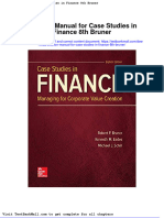 Solution Manual For Case Studies in Finance 8th Bruner