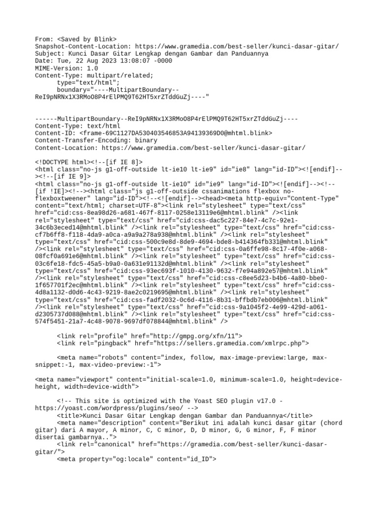 Kunci Dasar Gitar Lengkap Dengan Gambar Dan Panduannya Pdf