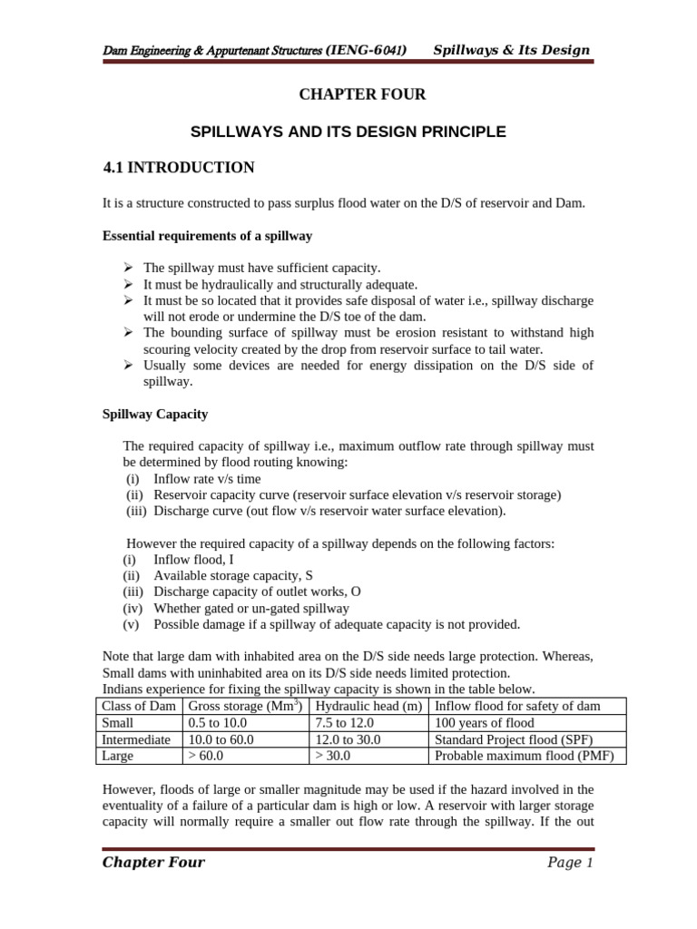 Ogee Spillway Design Principles | PDF | Spillway | Dam