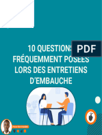 10 QUESTIONS FRÉQUEMMENT POSÉES LORS DES ENTRETIENS - Copie