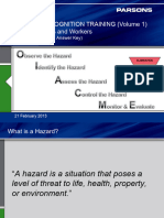 Hazard Recognition Trainng (Vol 1) - Instructor Manual and Answer Key