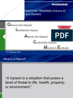 Hazard Recognition Trainng (Vol 2) - Student Manual