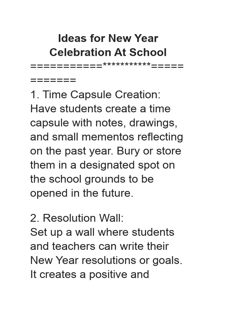 New Year Celebration PDF