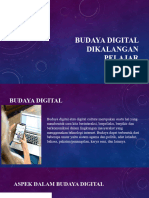 Budaya Digital Dikalangan Remaja