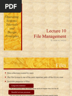 Lecture 10 File Management