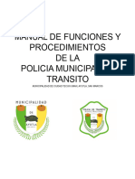 06a2022 Manual de Procedimientos Policia Municipal de Transito