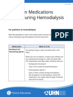 Common Medications Taken During Hemodialysis