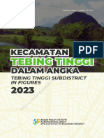 Kecamatan Tebing Tinggi Dalam Angka 2023