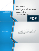 Emotional Intelligence Improves Leadership Development
