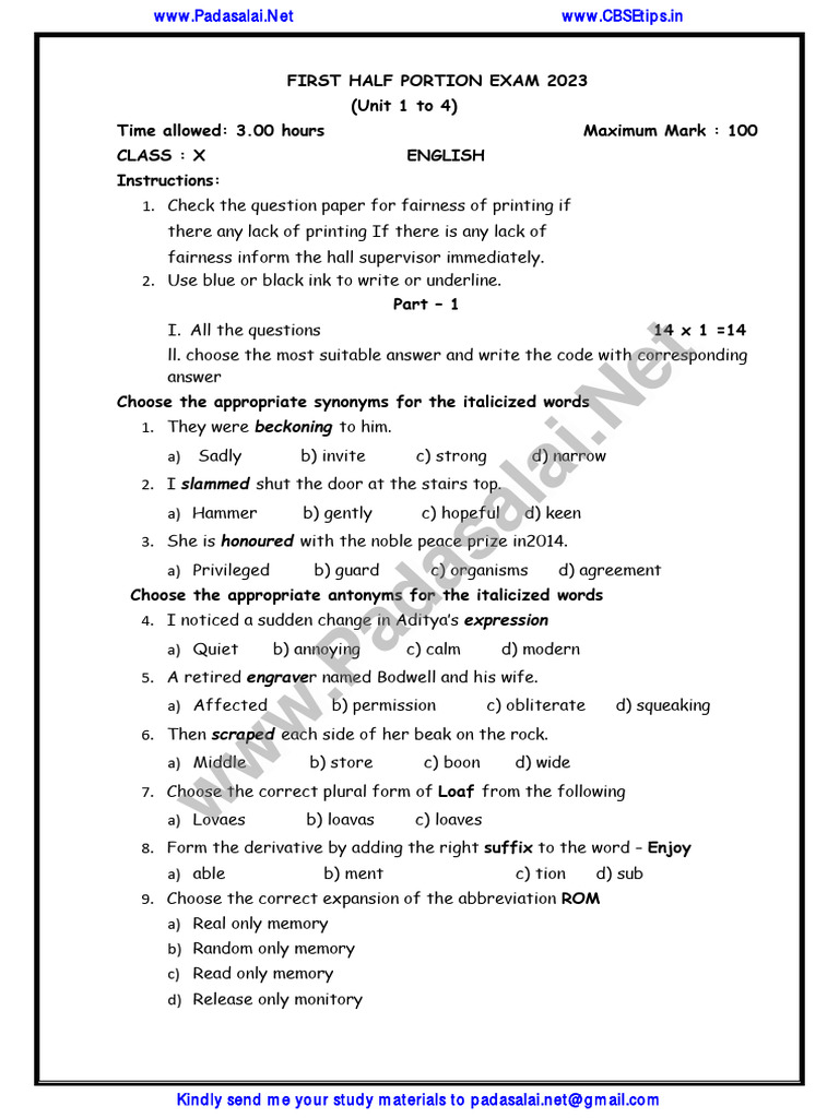 12TH ENGLISH QUARTERLY QUESTION PAPER 2023 PDF DOWNLOAD intelligence overview