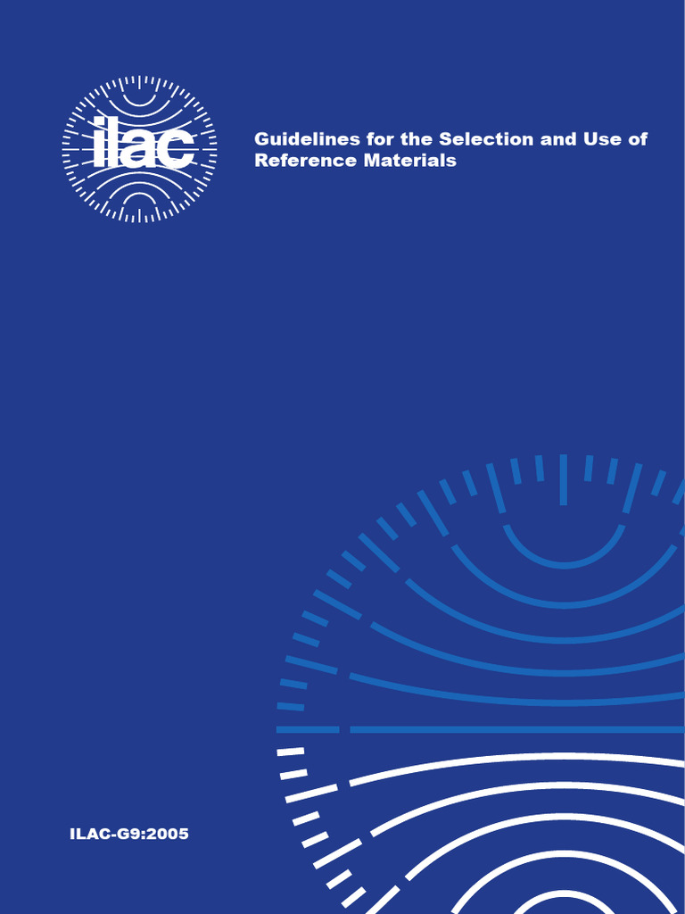 Guidelines For The Selection and Use of Reference Materials | PDF ...