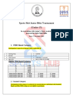 Regulation - Sports Hub Junior Blitz Tournament