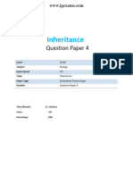 17.4 Inheritance - Igcse Cie Biology - Ext Theory QP