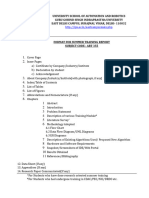 Internship Report Format For GGSIPU