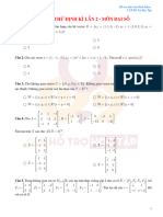 1.1. Đề Thi Giữa Kỳ Lần 2 Kỳ 2023.1 Môn Đại Số - CLB HTHT