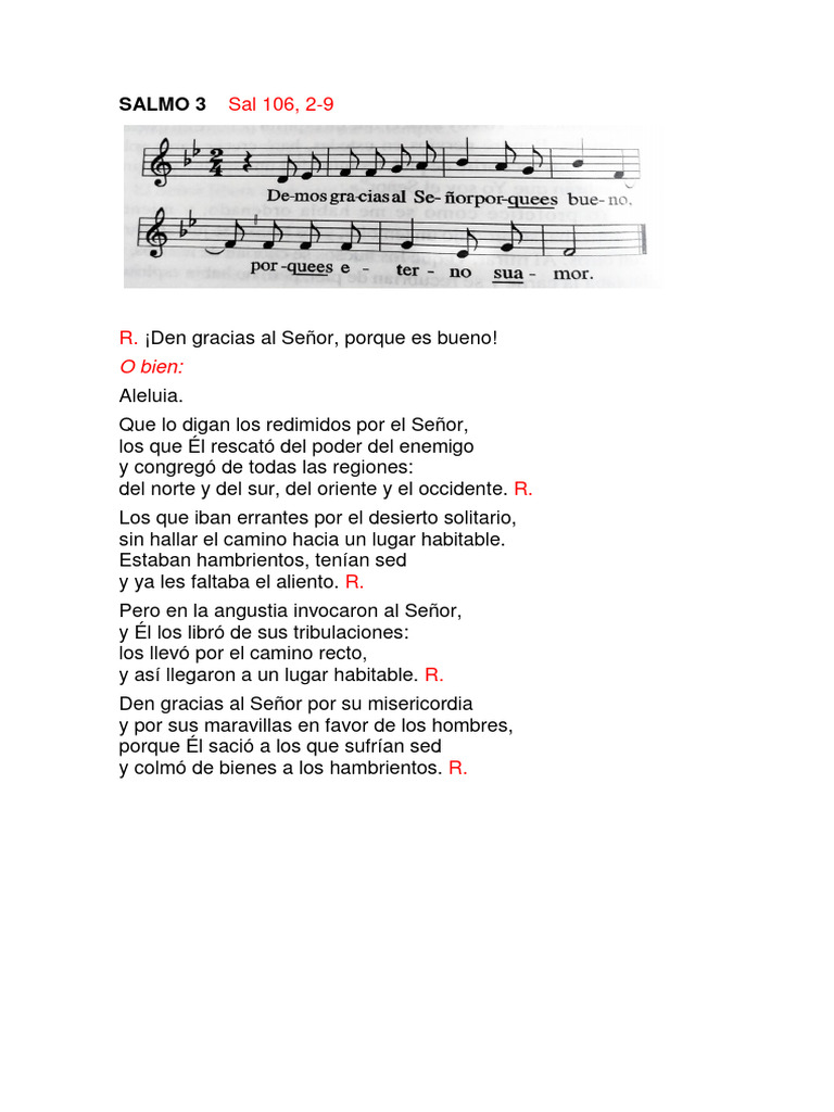 Salmo 3: Agradecimiento y Redención | PDF | Religión y espiritualidad