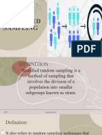 Stratified Sampling