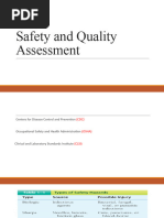 Laboratory Safety and Quality Assessment