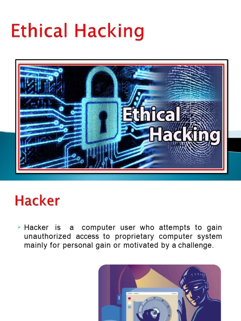 Understanding Hacker Types and Ethical Hacking | PDF | Security Hacker ...