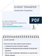 Lecture 3 - Heat Conduction Equation