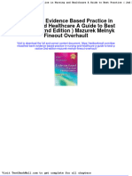 Test Bank Evidence Based Practice in Nursing and Healthcare A Guide To Best Practice 2nd Edition Mazurek Melnyk Fineout Overhault