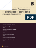 Sustentabilidade: Óleo Essencial de Pimenta-Rosa de Acordo Com A Maturação Das Sementes