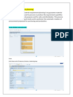 Material Requirement Planning