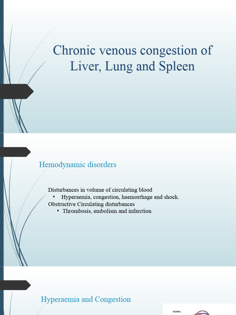 Chronic Venous Congestion: Liver, Lung, Spleen | PDF | Vein | Liver