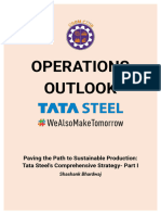 Operations Outlook - Sustainable Production Process