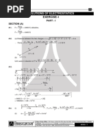 Electrostatics Exercise Solutions