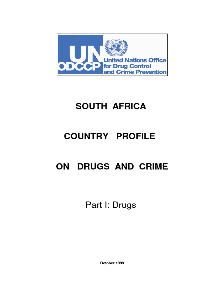 Sa Drug | PDF | Illegal Drug Trade | Balance Of Payments