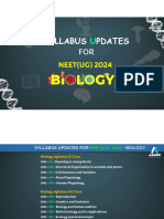 NEET Biology Syllabus 2024 - Removed