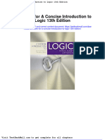 Test Bank For A Concise Introduction To Logic 13th Edition