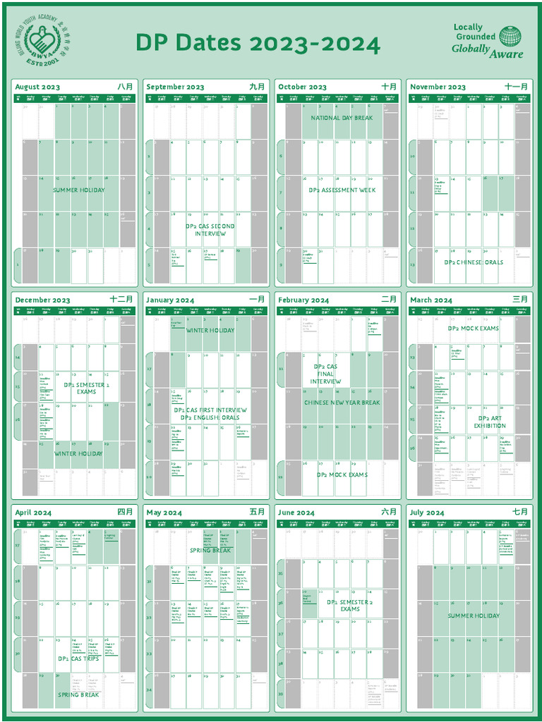 DP Calendar 2023 24 A1 | PDF
