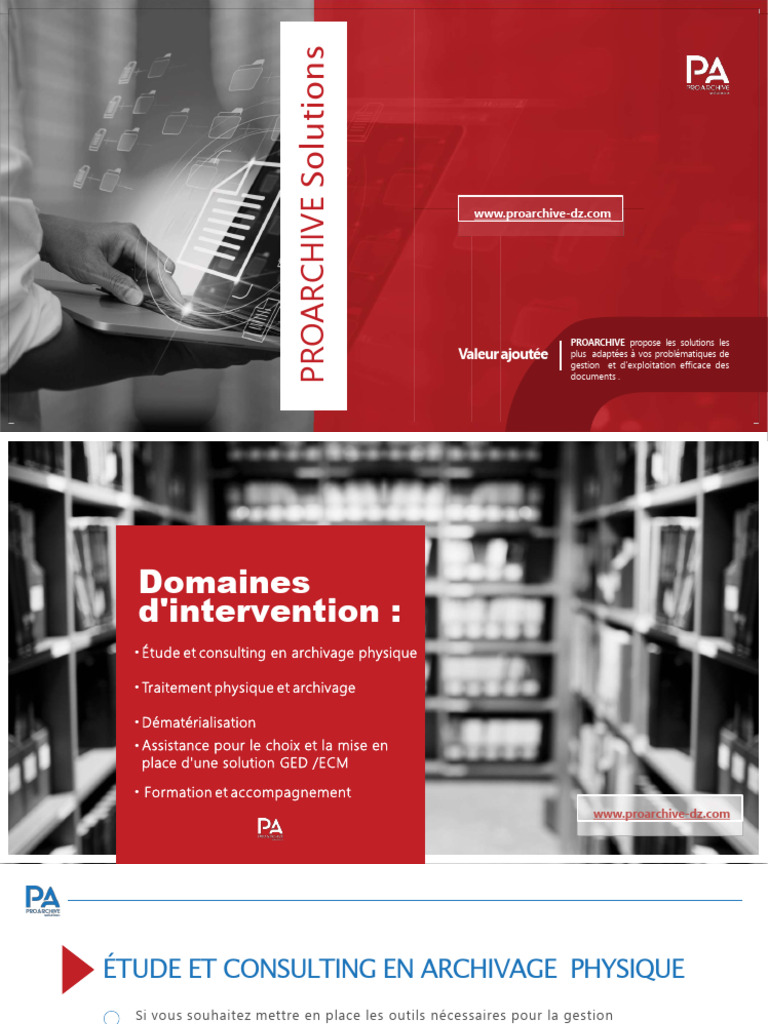 Solutions d'Archivage et Dématérialisation | PDF | Archives | Informatique