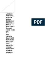 Cuestionario para Examen de Fiscal New